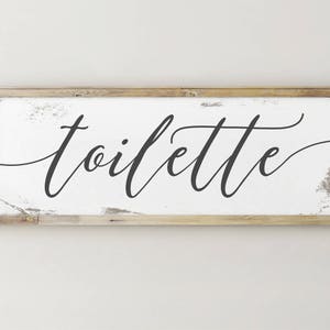 Printable Toilette Sign, French Toilet Sign, Bathroom Wall Decor, Bathroom Sign, Bathroom Decor, Farmhouse Decor, Farmhouse Sign, Fixerupper