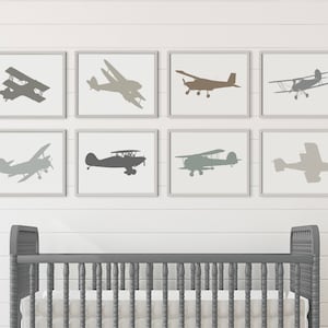 Vintage Airplane Decor, Vintage Airplane Nursery, Airplane Nursery Decor, Boy Room Decor, Boy Room Decorations, RH Baby & Child Inspired