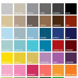 Puede incluir: Carta de colores con una variedad de muestras de color, incluyendo negro, azul marino y frambuesa. El texto en la parte superior dice "CARTA DE COLORES (HAGA CLIC PARA AMPLIAR)". Muestra opciones de color para cambios de dise&ntilde;o.