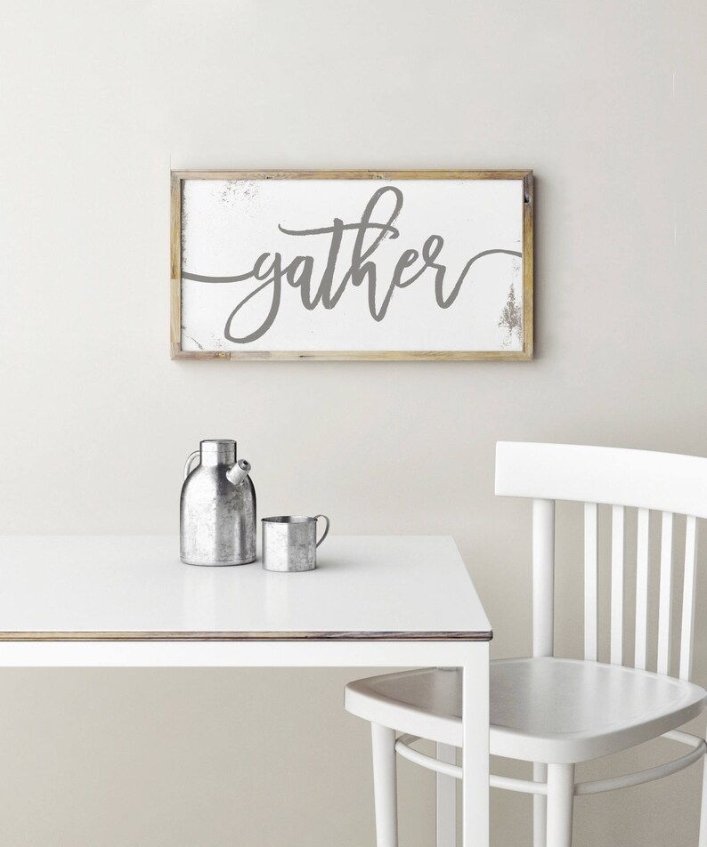 Printable Gather Sign Kitchen Signs Kitchen Decor Kitchen Etsy