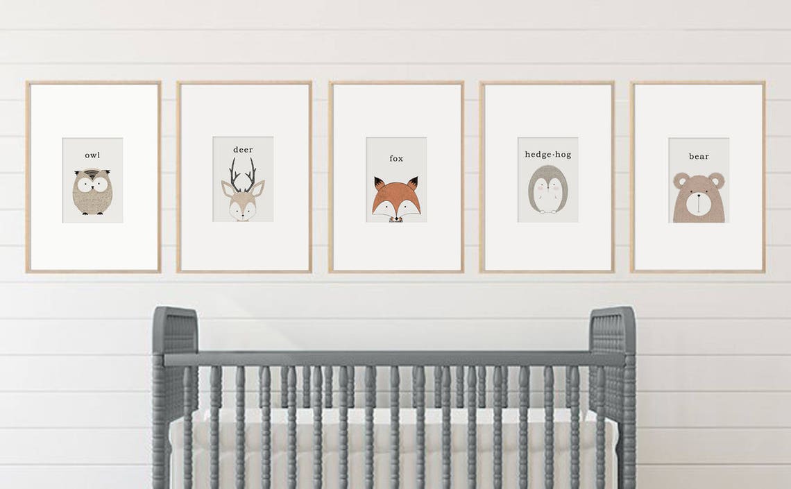 Printables Woodland Nursery Decor Woodland Nursery Decor | Etsy