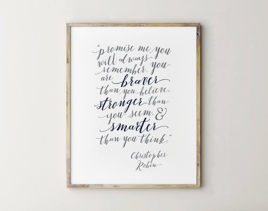 Printable Christopher Robin Quotes Nursery, Christopher Robin Quote ...