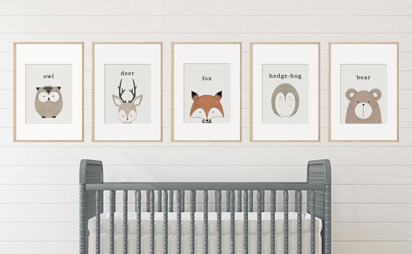 Printables Woodland Nursery Decor Woodland Nursery Decor Etsy