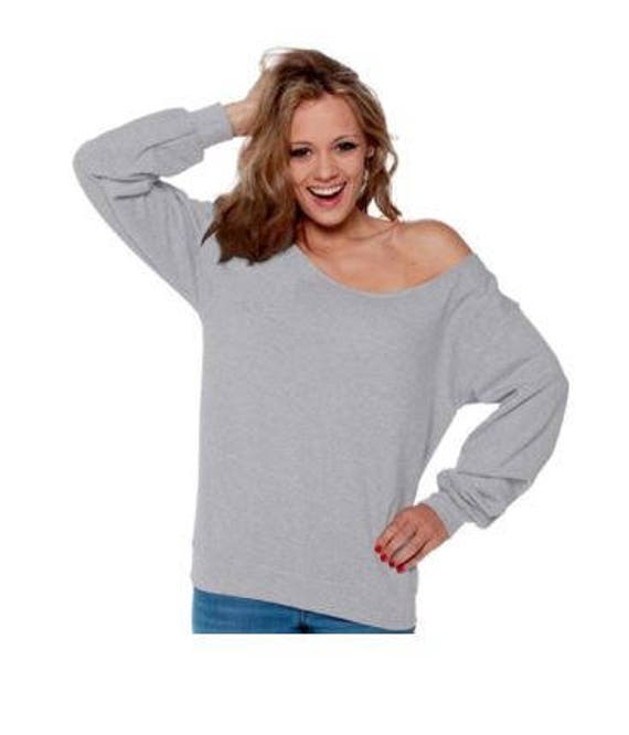 slouchy off the shoulder sweater