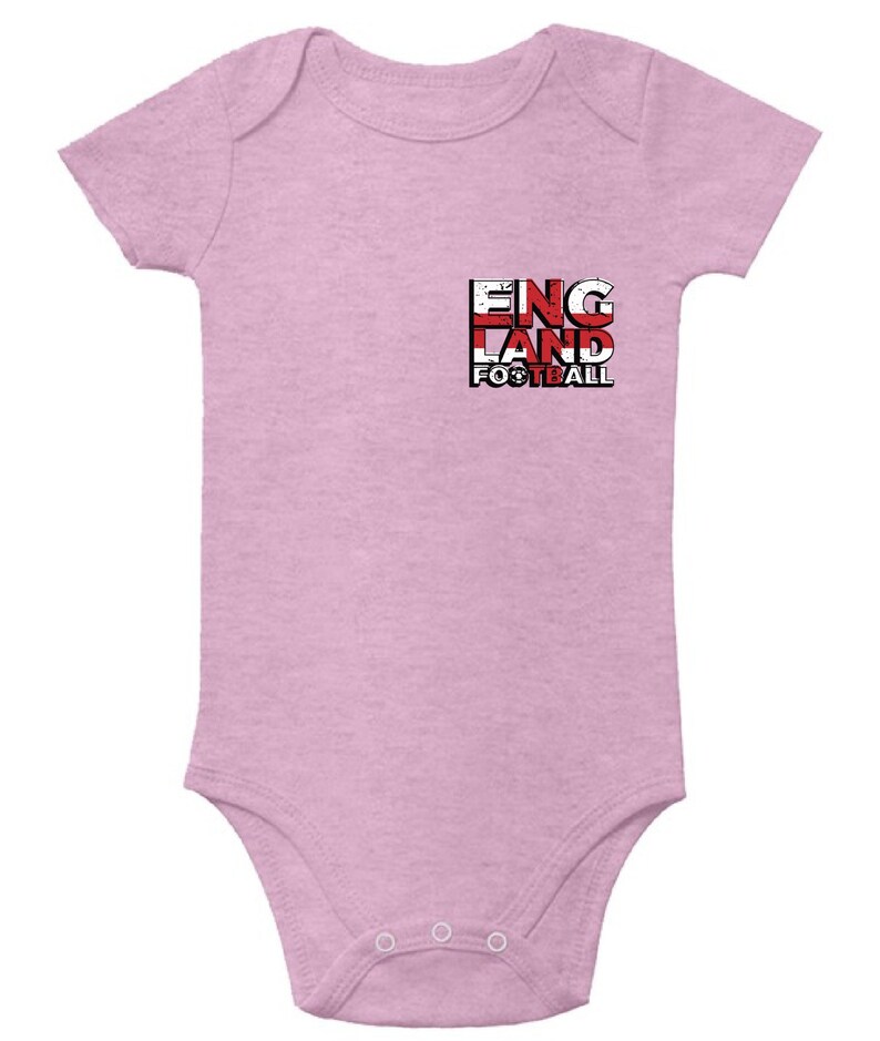 England Football Short Sleeve Baby Bodysuit English Football Jersey One Piece England Soccer Baby Bodysuit Short Sleeve Baby England Gifts