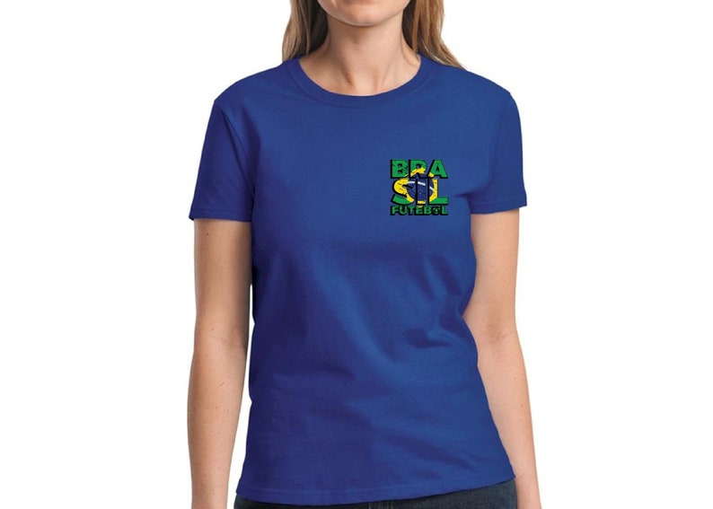 Brasil Futebol Shirt for Women Brazil Football 2018 Tshirt | Etsy