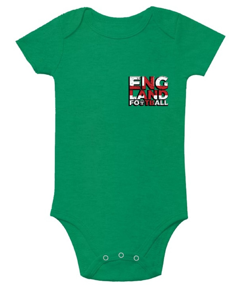 England Football Short Sleeve Baby Bodysuit English Football Jersey One Piece England Soccer Baby Bodysuit Short Sleeve Baby England Gifts