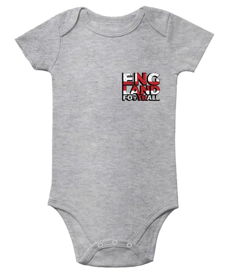 England Football Short Sleeve Baby Bodysuit English Football Jersey One Piece England Soccer Baby Bodysuit Short Sleeve Baby England Gifts