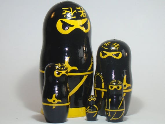 ninja nesting dolls