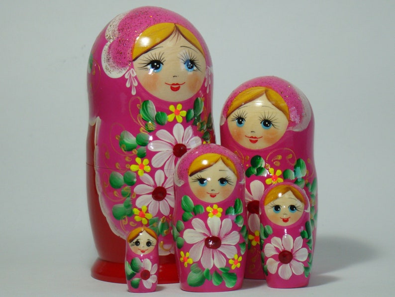 pink russian dolls