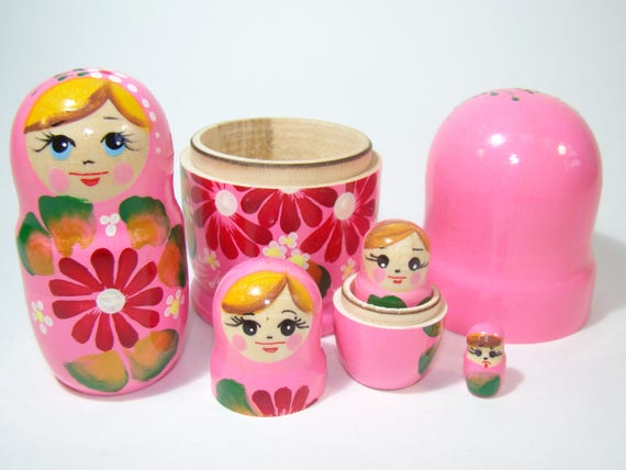 pink nesting dolls