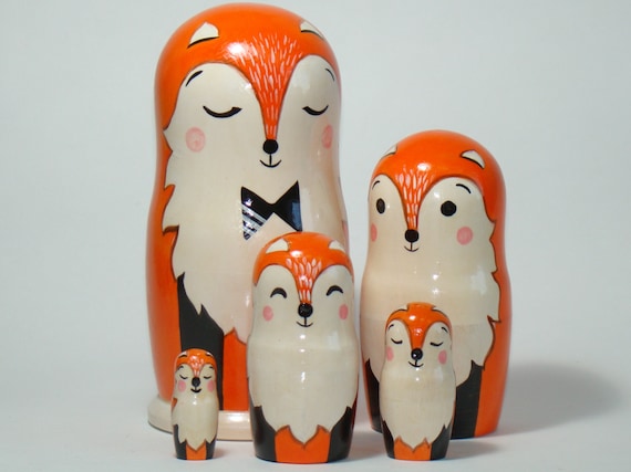 woodland nesting dolls