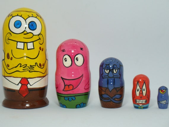 spongebob nesting dolls