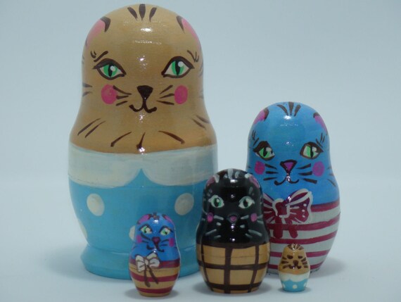 animal russian nesting dolls