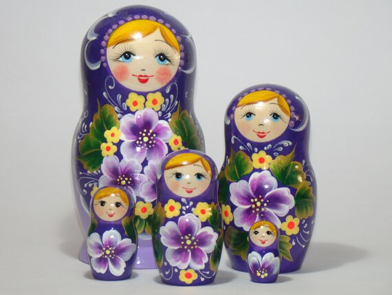 russian nesting dolls etsy