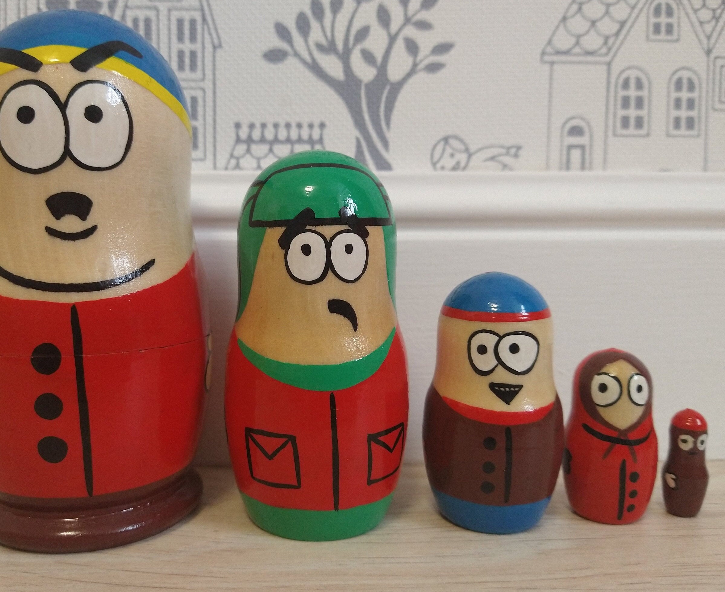 South Park Nesting dolls 5pcs Funny gift Cartoon nesting Etsy