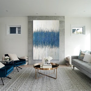 Original blue minimalist art,blue abstract canvas,minimalist wall art,blue wall art minimalist,modern minimalist art,textured art,Ymipaint