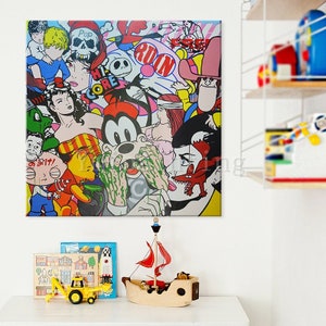 Pop Art Graffiti Kunst Andy Warhol Acryl Leinwand Malerei Von Etsy