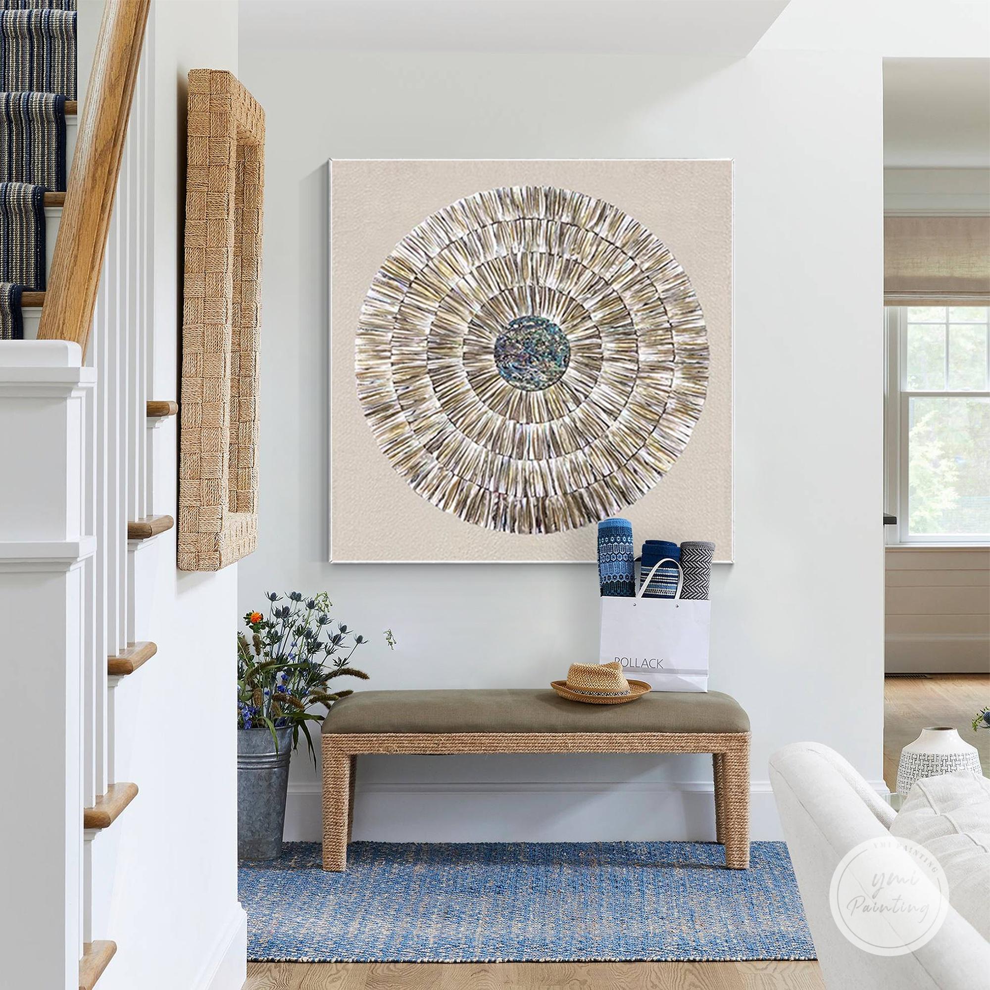 3D Seashell Art: Original Wabi Sabi Oyster Shell Painting - Etsy