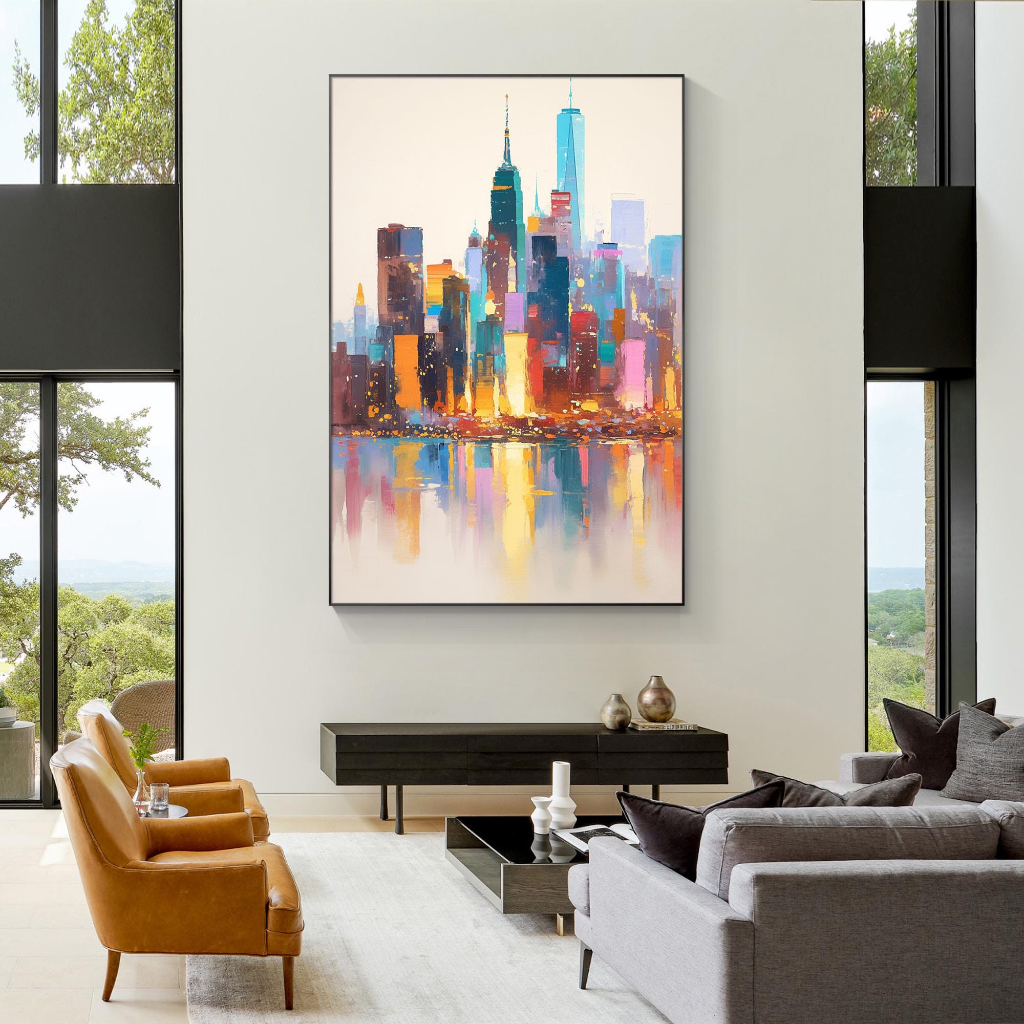 絵画⑥ ニューヨーク　New York マンハッタン　風景画　油絵　2012 il_fullxfull.5773294872_do91.jpg