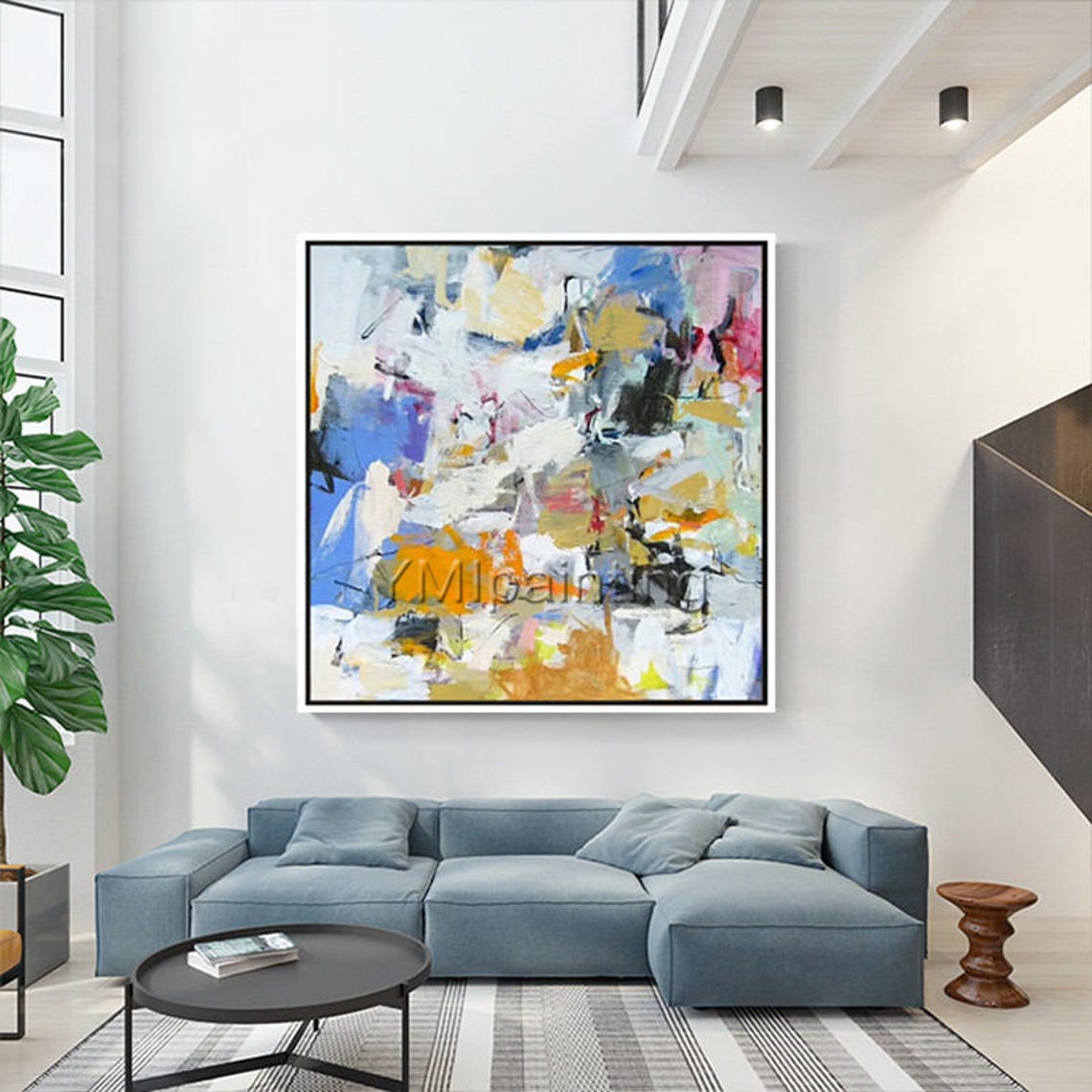 Modern Wall Art Abstract Painting Acrylic Painting on Canvas | Etsy