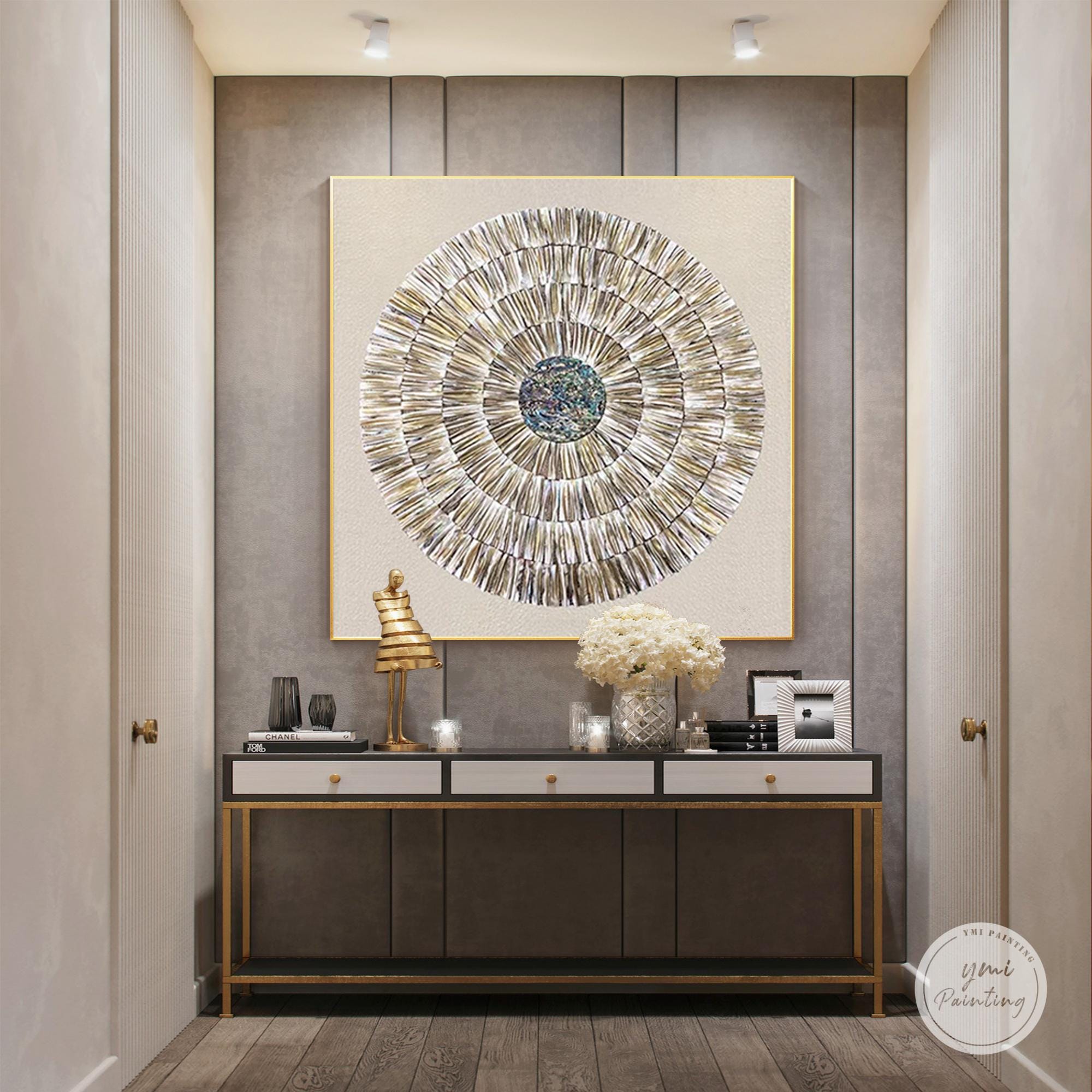 3D Seashell Art: Original Wabi Sabi Oyster Shell Painting - Etsy