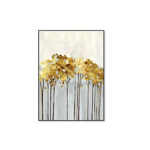 3-teilige Boho-Wandkunst – Grau & Gold, Leinwand Auf Holzrahmen – Je 30,5x40,6 Cm – Für Wohnzimmer, Schlafzimmer & Mehr