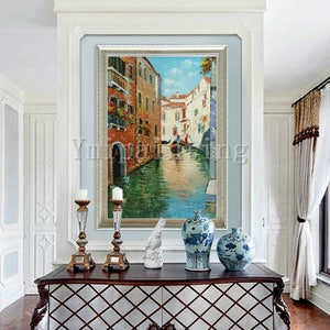 Cityscape painting Oil Paintings on canvas original art Venice Painting Venice italy art Canvas Painting Wall art Wall pictures