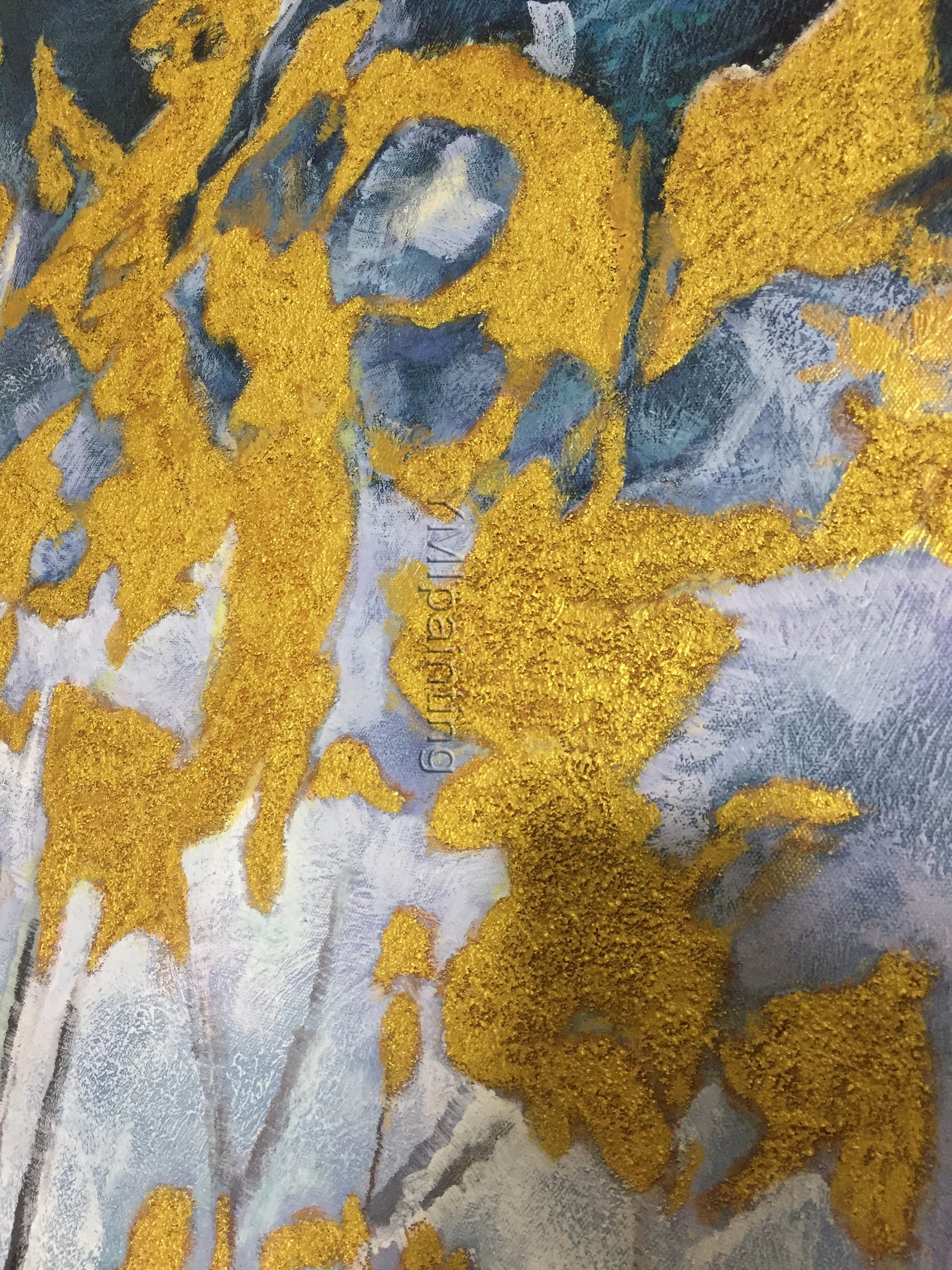 Gold leaf tree PaintingFramed wall artMinimalist Wall Etsy