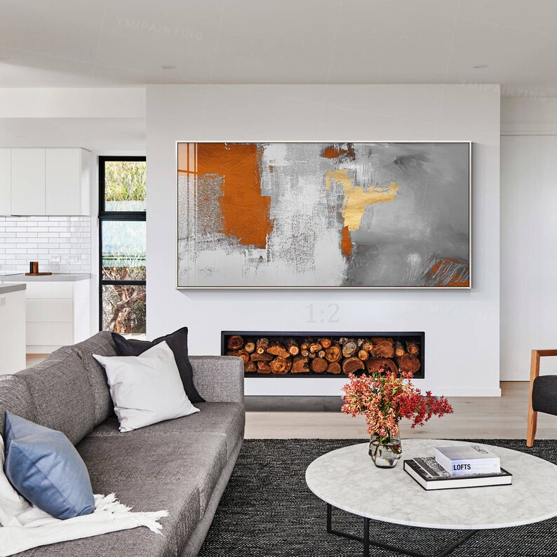 Abstract Artminimalist Artlarge Wall Artcanvas Etsy