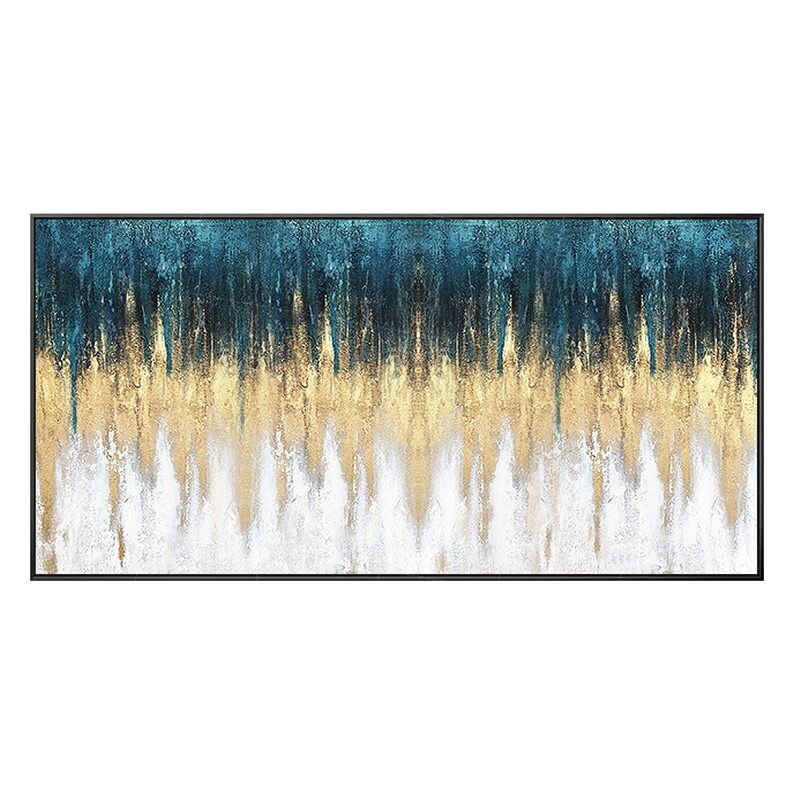 Framed Wall Art Acrylic Teal Wall Art Abstract Paintings on Etsy