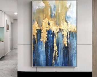 アクリル画 抽象 青と金 il_340x270.2071435017_irrd.jpg