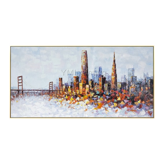  Illuminated San Francisco Skyline Diamond Painting