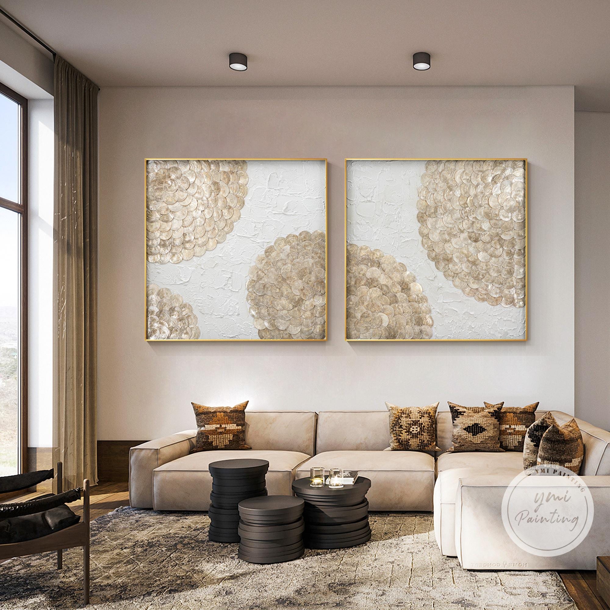 画材 Sonho do Oriente 画材 Sonho do Oriente Original Capiz Shell Wall Art Set