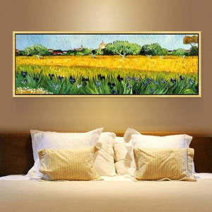 Vincent Van Gogh oil painting Iris Farm oil yellow paintings on canvas large Wall art heavy Texture room Decor hand painted reproduction