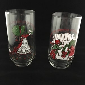 Holly Hobbie Glasses -Coca Cola Limited Edition - Christmas Vintage