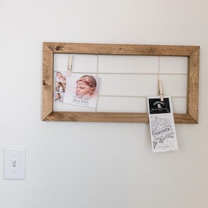 Picture display photo display home decor picture holder minimalist simple decor picture clip board rope picture hanger display board