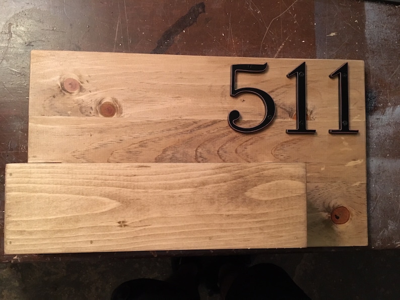 Wooden House Number Sign with Hanging Planter Outdoor Decor and Housewarming Gift Custom Wood Address Numbers for Stylish Porch Décor image 8