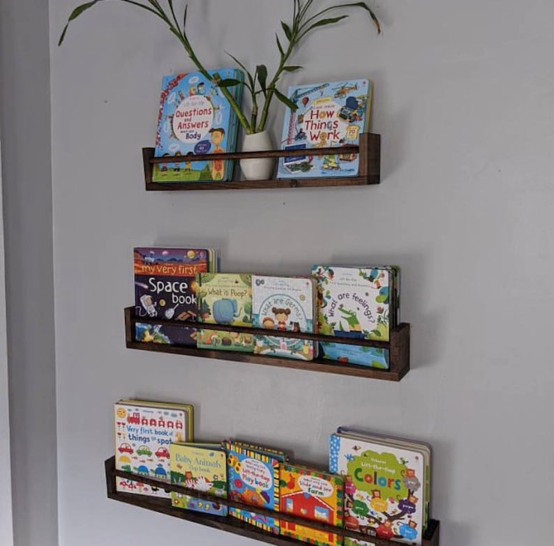 Nursery Bookshelf Nursery Shelves Children's Bookshelves Floating Shelves Bookshelves Kid's Bookshelf Nursery Decor Nursery Shelf Decor Bild 7