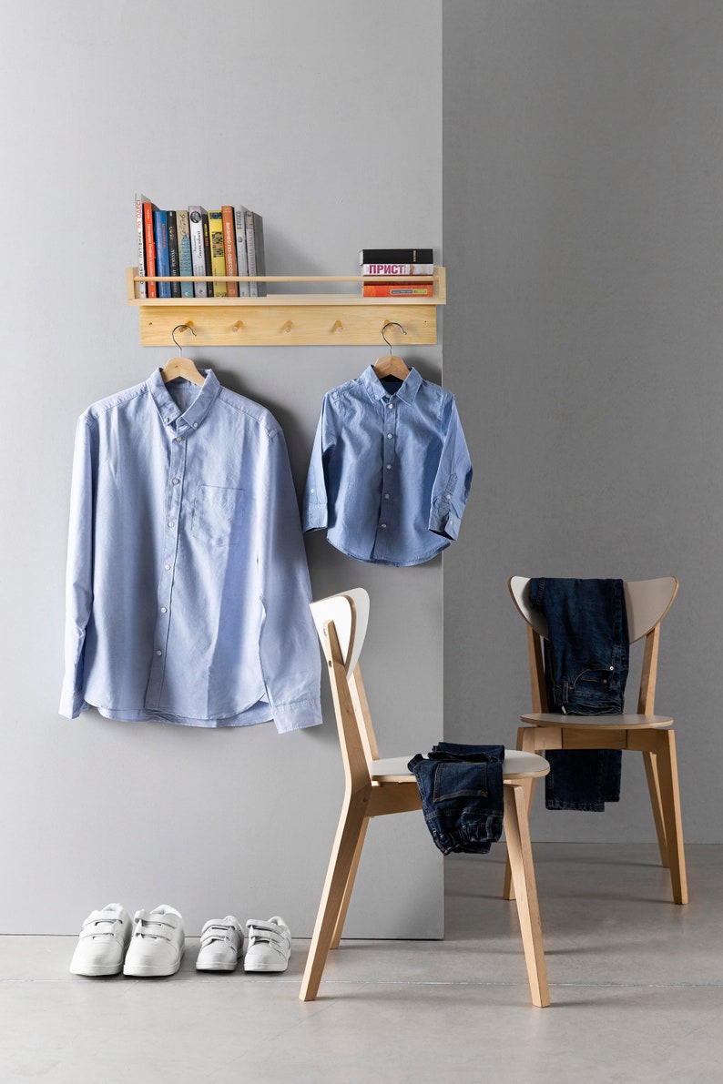 Nursery Shelf With Pegs Peg Shelf Kids Shelf Kids Peg Etsy