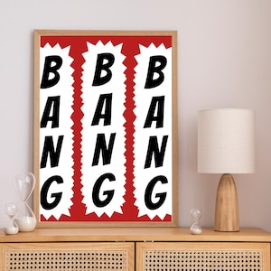 Arte de parede para impressão Spaghetti Bang Bang - Impressão de Cowboy Carter da Beyoncé, impressão de letras de faroeste, decoração estética de cowgirl, download digital country