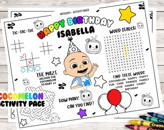 Party Coloring Pages Etsy