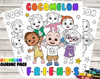 Cocomelon Coloring | Etsy