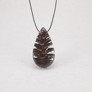 Epoxi pendant // necklaces //Pendants // wood jewelry image 1