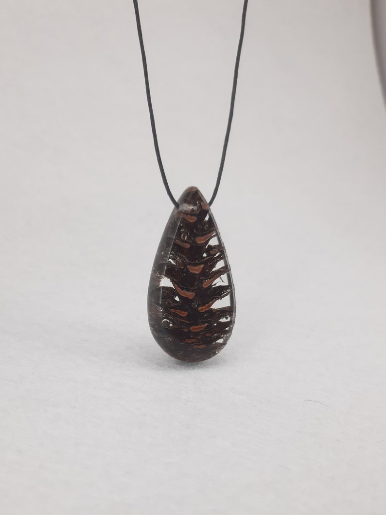 Epoxi pendant // necklaces //Pendants // wood jewelry image 2