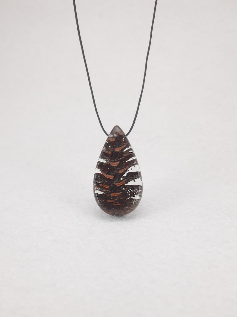 Epoxi pendant // necklaces //Pendants // wood jewelry image 1