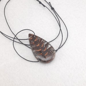 Epoxi pendant // necklaces //Pendants // wood jewelry image 5