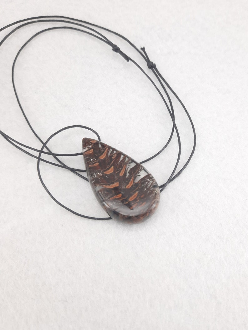 Epoxi pendant // necklaces //Pendants // wood jewelry image 5