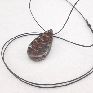 Epoxi pendant // necklaces //Pendants // wood jewelry image 4