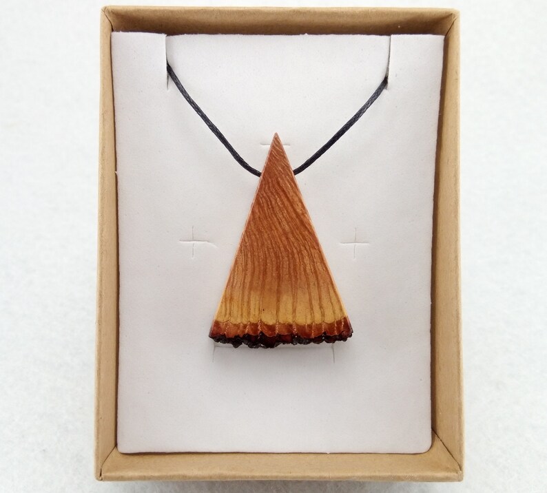 wood pendant wood necklace necklaces Pendants wood jewelry holm oak wood necklace